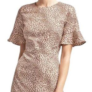 Banana Republic Leopard Print Short Sleeve Dress